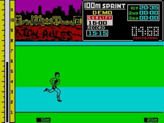 Sports Hero screenshot 3 for ZX Spectrum